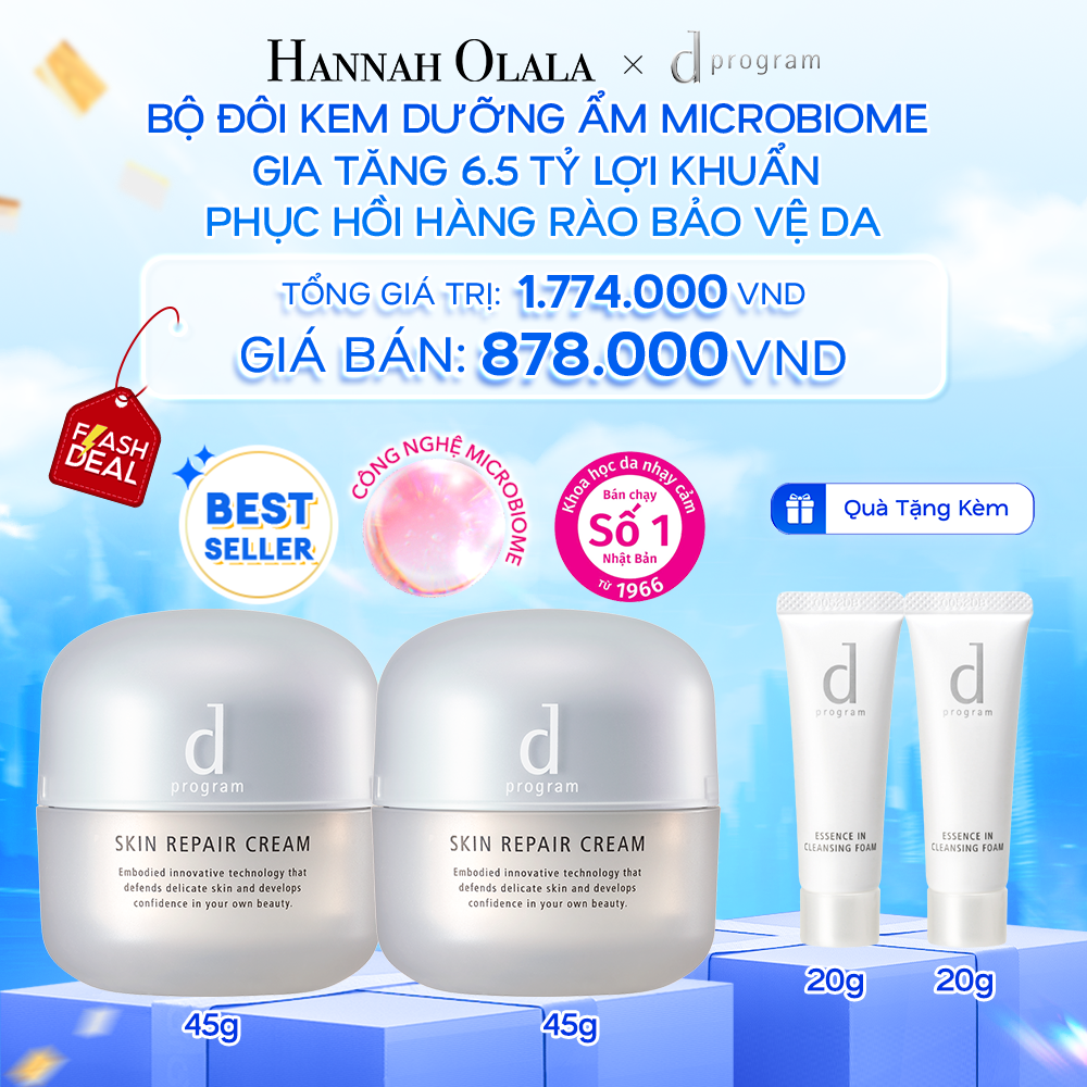  B125:_DEAL 1: BỘ ĐÔI KEM DƯỠNG ẨM VÀ PHỤC HỒI DA D PROGRAM SKIN REPAIR CREAM 45G 