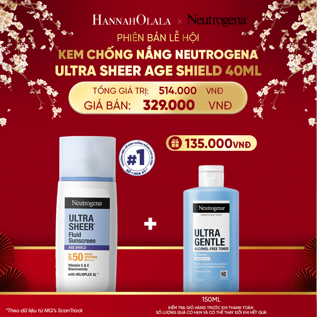  DEAL 7: KEM CHỐNG NẮNG NEUTROGENA ULTRA SHEER AGE SHIELD 40ML 