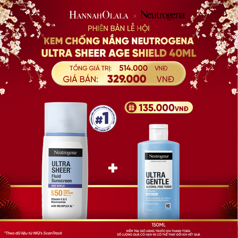  DEAL 7: KEM CHỐNG NẮNG NEUTROGENA ULTRA SHEER AGE SHIELD 40ML 