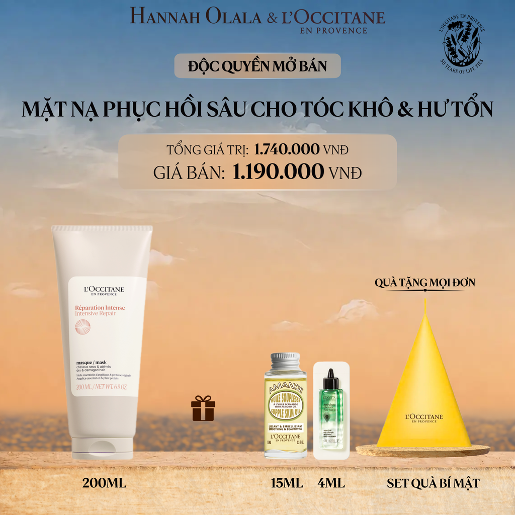  MẶT NẠ PHỤC HỒI TÓC CHUYÊN SÂU L'OCCITANE 200ML 