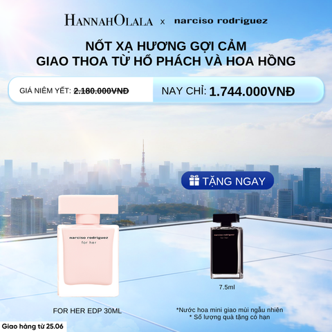  NƯỚC HOA NỮ NARCISO RODRIGUEZ FOR HER EAU DE PARFUM 30ML - DEAL 18 G143 