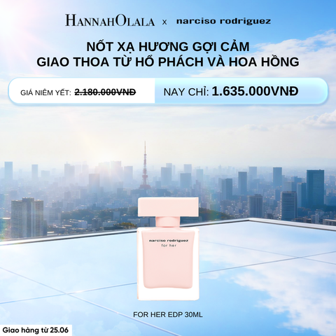  NƯỚC HOA NỮ NARCISO RODRIGUEZ FOR HER EAU DE PARFUM 30ML - DEAL 18.1 - G142 