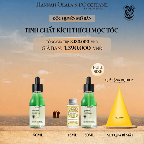  [MUA 1 TẶNG 1] TINH CHẤT KÍCH THÍCH MỌC TÓC L'OCCITANE 50ML 