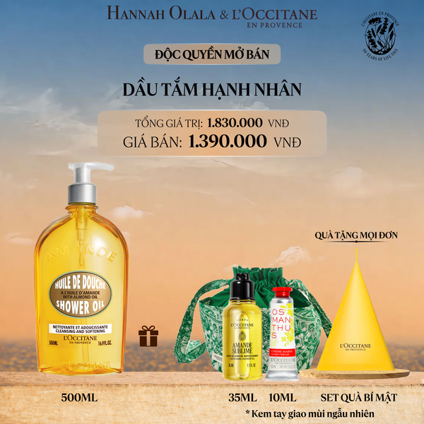  DẦU TẮM HẠNH NHÂN L'OCCITANE 500ML 