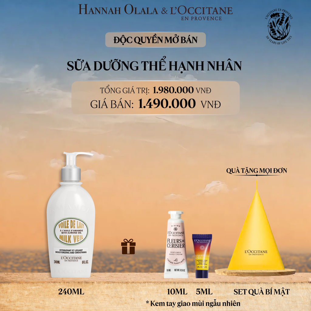 SỮA DƯỠNG THỂ HƯƠNG HẠNH NHÂN L'OCCITANE 240ML 