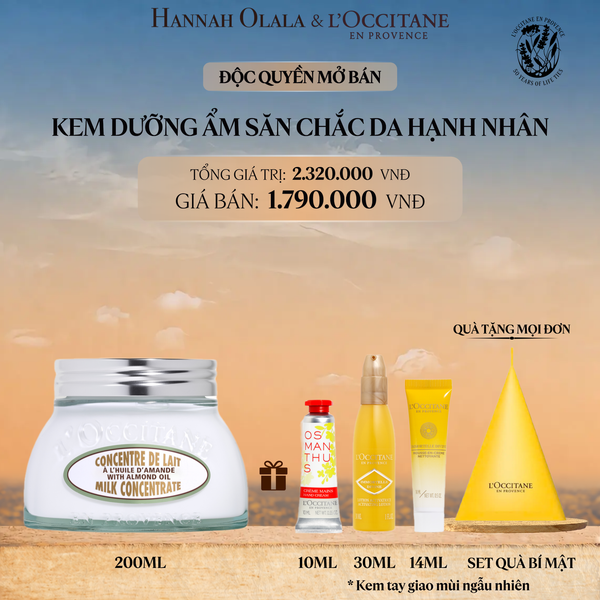  KEM DƯỠNG THỂ SĂN CHẮC DA HẠNH NHÂN L'OCCITANE 200ML 