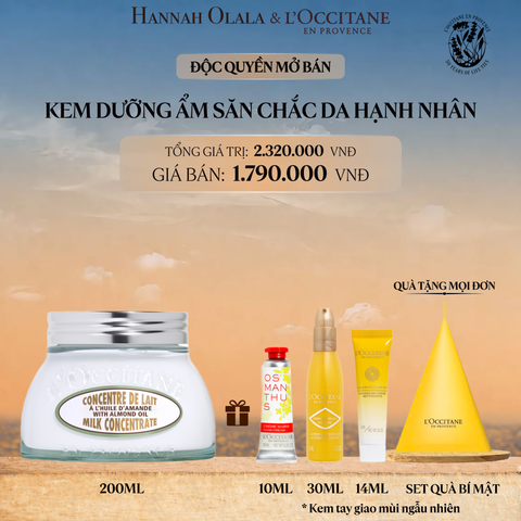  KEM DƯỠNG THỂ SĂN CHẮC DA HẠNH NHÂN L'OCCITANE 200ML 