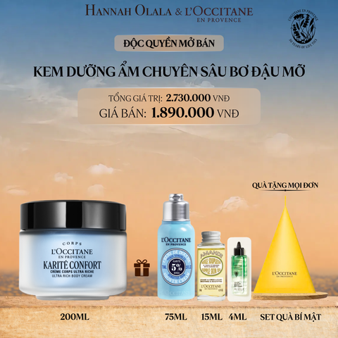 KEM DƯỠNG ẨM CHUYÊN SÂU BƠ ĐẬU MỠ L'OCCITANE 200ML 