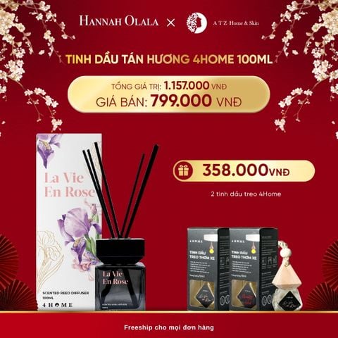  A204_DEAL 1: MUA TINH DẦU TÁN HƯƠNG 4HOME 100ML (MỚI) 