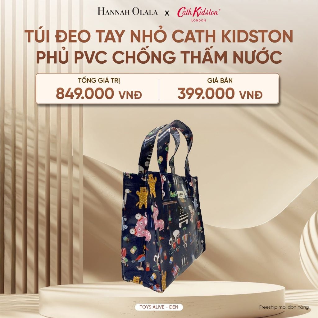  DEAL 10: TÚI ĐEO TAY NHỎ CATH KIDSTON PHỦ PVC CHỐNG THẤM NƯỚC 