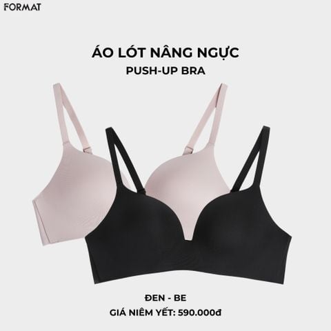  ÁO LÓT NỮ FORMAT CAO CẤP KHÔNG GỌNG CUP 3/4 NÂNG ĐỠ VÒNG 1 TỰ NHIÊN - 10001906 _ DEAL 1 - D450 