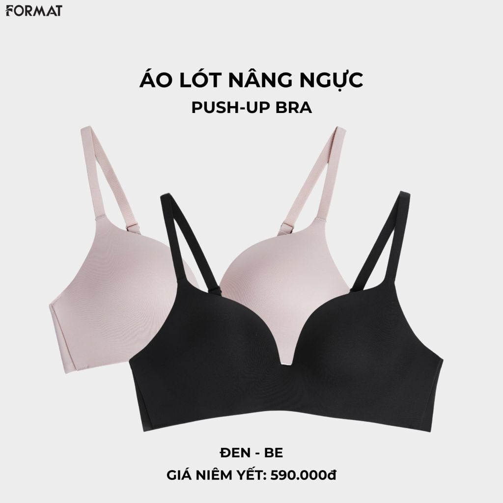  NỮ/ ÁO LÓT FORMAT CAO CẤP KHÔNG GỌNG CUP 3/4 NÂNG ĐỠ VÒNG 1 TỰ NHIÊN - 10001906 - DEAL 3 
