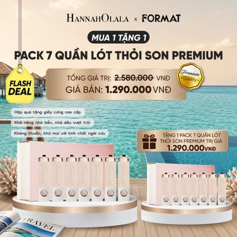  MUA 1 TẶNG 1 PACK 7 QUẦN LÓT NỮ THỎI SON FORMAT PREMIUM - MÀU BE - 10006524 -SỐ LƯỢNG GIỚI HẠN_D005 