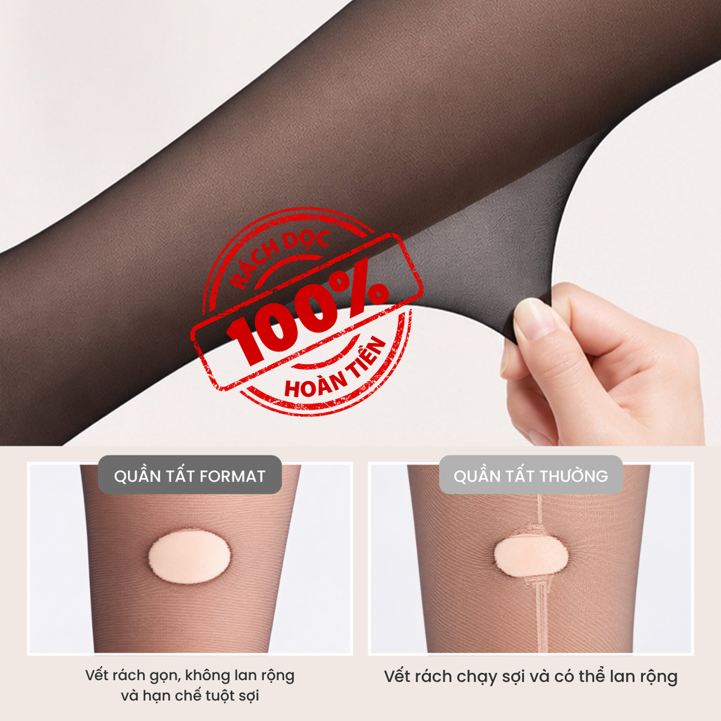  NEW ARRIVAL - COMBO 2 VÀ 3 QUẦN TẤT KHÔNG RÁCH FORMAT - 10006219 10006220 - DEAL 12 - E1060 