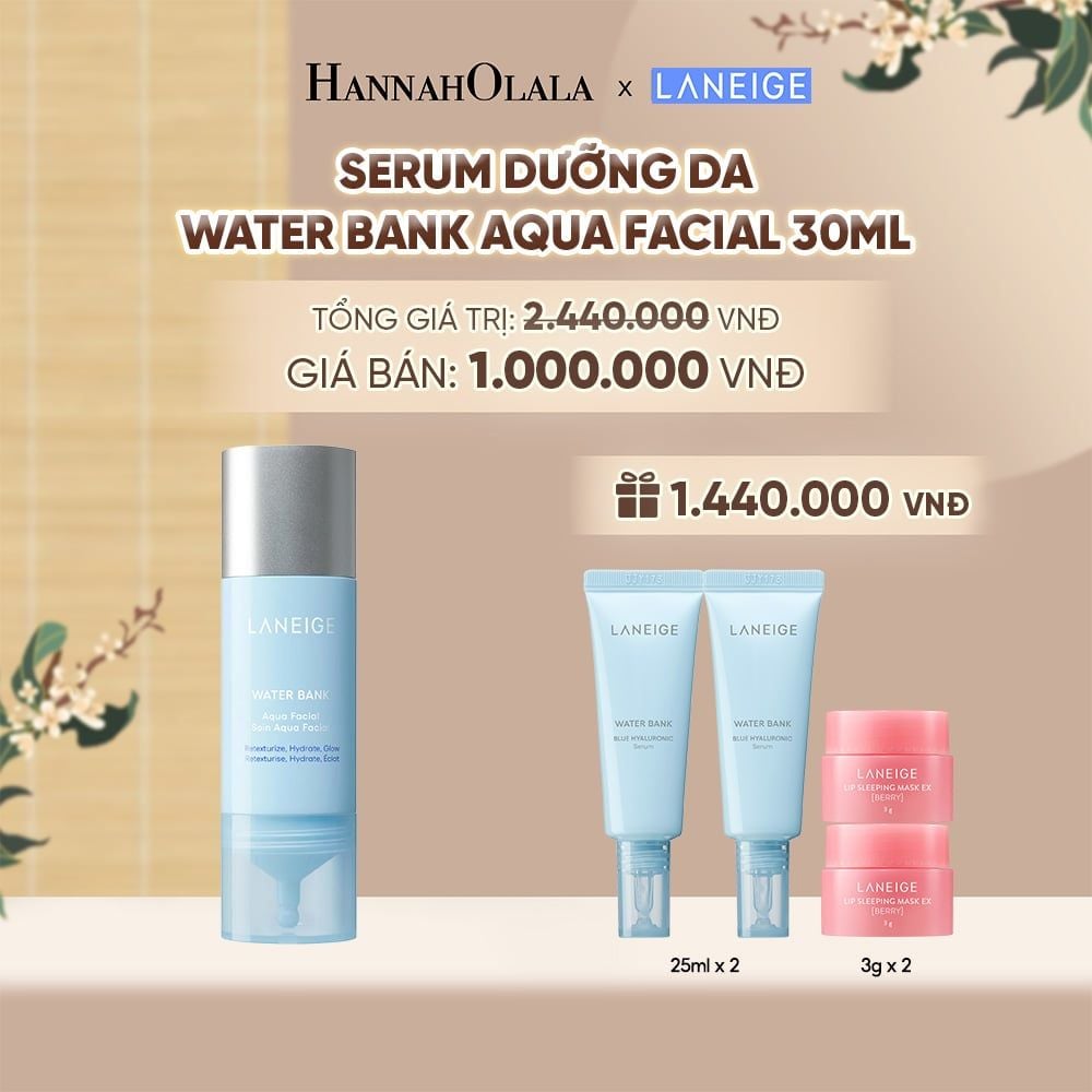  MỚI - LANEIGE WATER BANK AQUA FACIAL 30ML - A570 