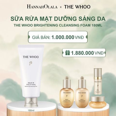  SỮA RỬA MẶT DƯỠNG SÁNG DA THE WHOO GONGJINHYANG BRIGHTENING CLEANSING FOAM 180ML - A309 