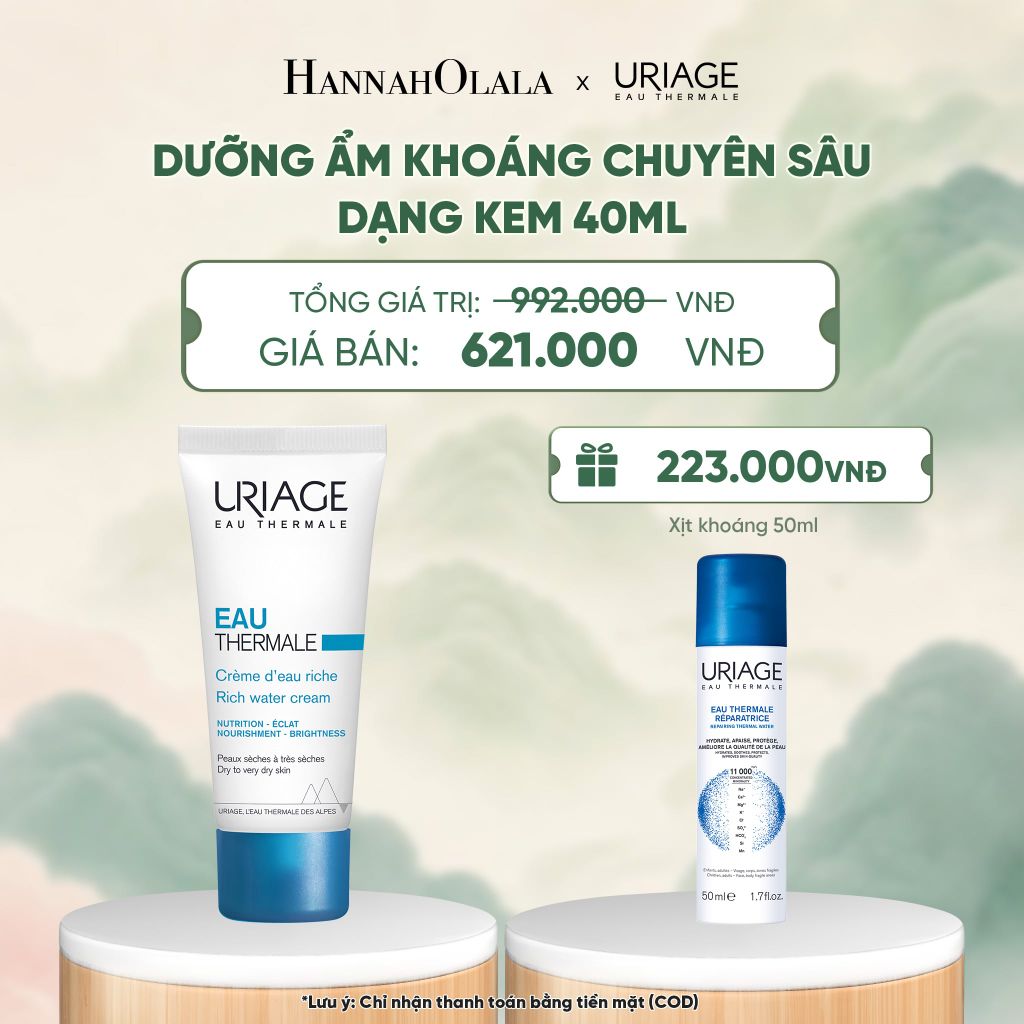  DƯỠNG ẨM KHOÁNG CHUYÊN SÂU DẠNG KEM URIAGE EAU THERMALE CRÈME D'EAU 40ML - A111 