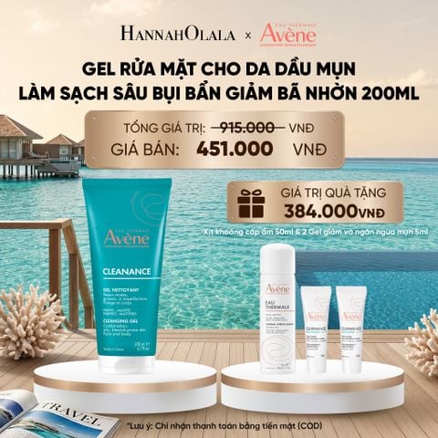  GEL RỬA MẶT CHO DA DẦU MỤN EAU THERMALE AVÈNE CLEANANCE CLEANSING GEL LÀM SẠCH SÂU BỤI BẨN GIẢM BÃ NHỜN 200ML_ D794 