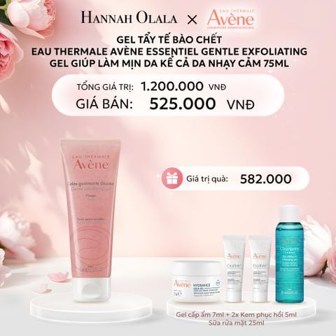  E925: DEAL 11: GEL TẨY TẾ BÀO CHẾT EAU THERMALE AVÈNE ESSENTIEL GENTLE EXFOLIATING GEL GIÚP LÀM MỊN DA KỂ CẢ DA NHẠY CẢM 75ML 