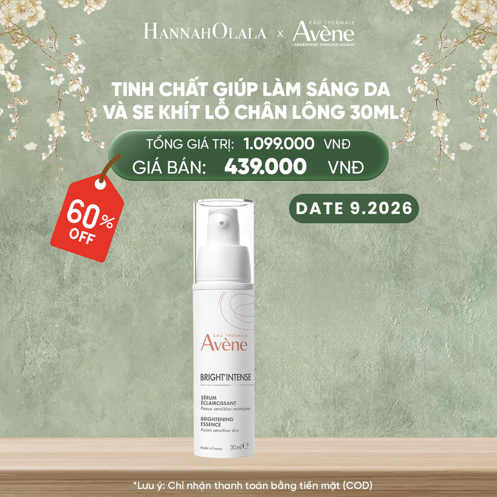  DEAL 11: DATE 9.2026 - TINH CHẤT EAU THERMALE AVÈNE BRIGHT'INTENSE GIÚP LÀM SÁNG DA VÀ SE KHÍT LỖ CHÂN LÔNG 30ML 