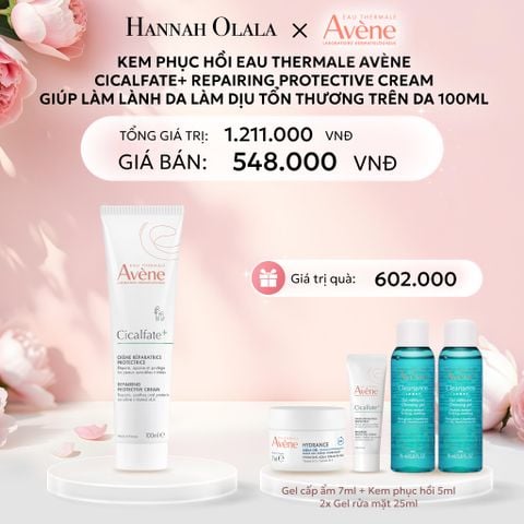  E915: DEAL 1: KEM PHỤC HỒI EAU THERMALE AVÈNE CICALFATE+ REPAIRING PROTECTIVE CREAM GIÚP LÀM LÀNH DA LÀM DỊU TỔN THƯƠNG TRÊN DA 100ML 