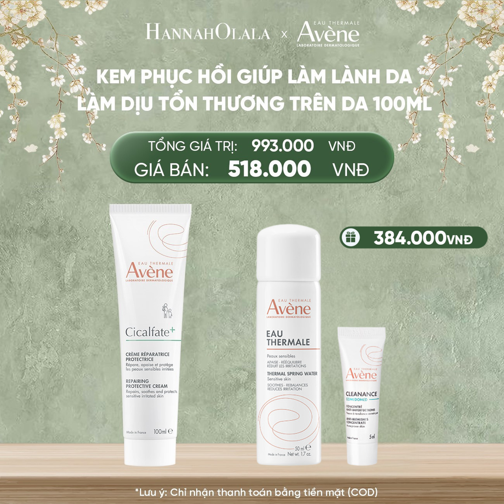  D1231_DEAL 1: KEM PHỤC HỒI EAU THERMALE AVÈNE CICALFATE+ REPAIRING PROTECTIVE CREAM GIÚP LÀM LÀNH DA LÀM DỊU TỔN THƯƠNG TRÊN DA 100ML 