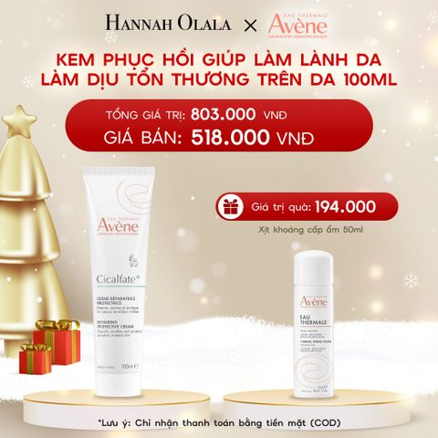  DEAL 1: KEM PHỤC HỒI EAU THERMALE AVÈNE CICALFATE+ REPAIRING PROTECTIVE CREAM GIÚP LÀM LÀNH DA LÀM DỊU TỔN THƯƠNG TRÊN DA 100ML 