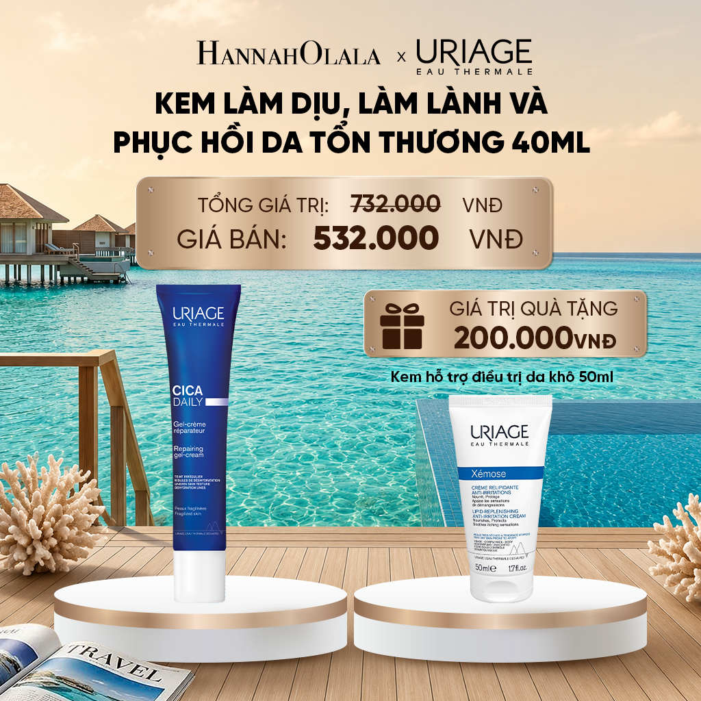  KEM LÀM DỊU, LÀM LÀNH VÀ PHỤC HỒI DA TỔN THƯƠNG HẰNG NGÀY CICA DAILY GEL-CRÈME 40ML_ D1460 