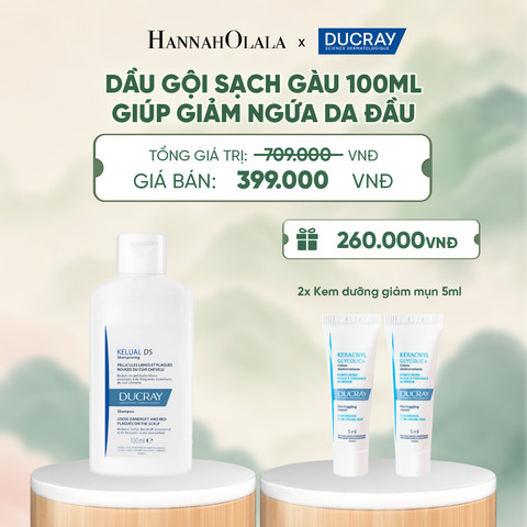  DẦU GỘI TRỊ GÀU DUCRAY KELUAL DS SHAMPOO 100ML - A70 