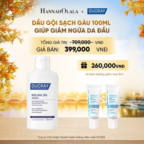  DẦU GỘI TRỊ GÀU DUCRAY KELUAL DS SHAMPOO 100ML - E1163 