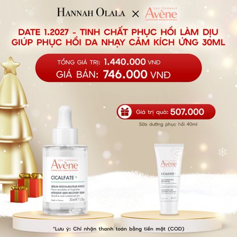  DEAL 9: DATE 1.2027 - TINH CHẤT PHỤC HỒI EAU THERMALE AVÈNE CICALFATE+ INTENSIVE SKIN SERUM LÀM DỊU GIÚP PHỤC HỒI DA NHẠY CẢM KÍCH ỨNG 30ML 
