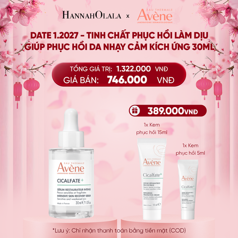  DEAL 8: DATE 1.2027 - TINH CHẤT PHỤC HỒI EAU THERMALE AVÈNE CICALFATE+ INTENSIVE SKIN SERUM LÀM DỊU GIÚP PHỤC HỒI DA NHẠY CẢM KÍCH ỨNG 30ML 