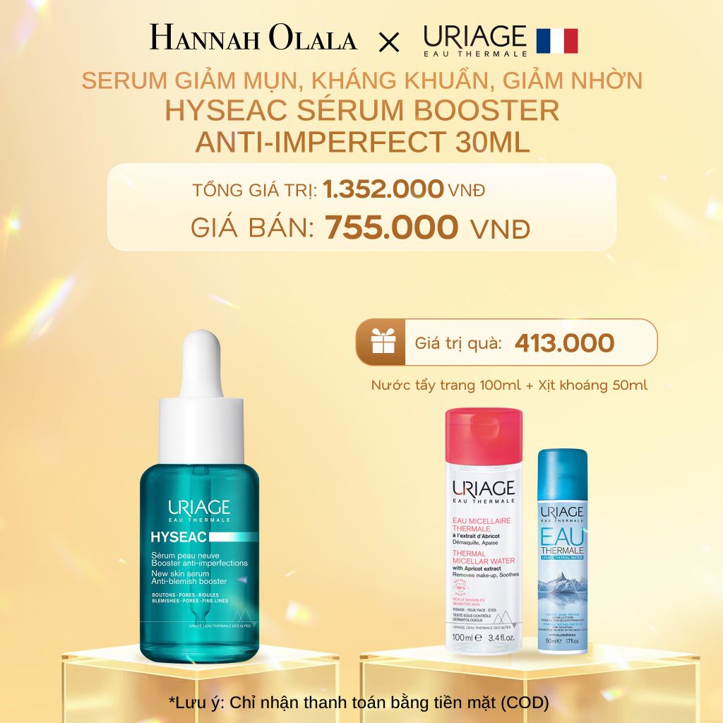  C719_DEAL 3: SERUM GIẢM MỤN, KHÁNG KHUẨN, GIẢM NHỜN HYSEAC SÉRUM BOOSTER ANTI-IMPERFECT 30ML 