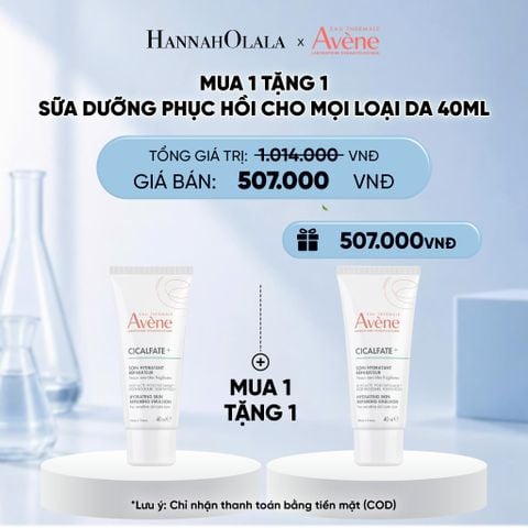 SỮA DƯỠNG PHỤC HỒI CHO MỌI LOẠI DA AVÈNE CICALFATE+ HYDRATING SKIN REPAIRING EMULSION 40ML 