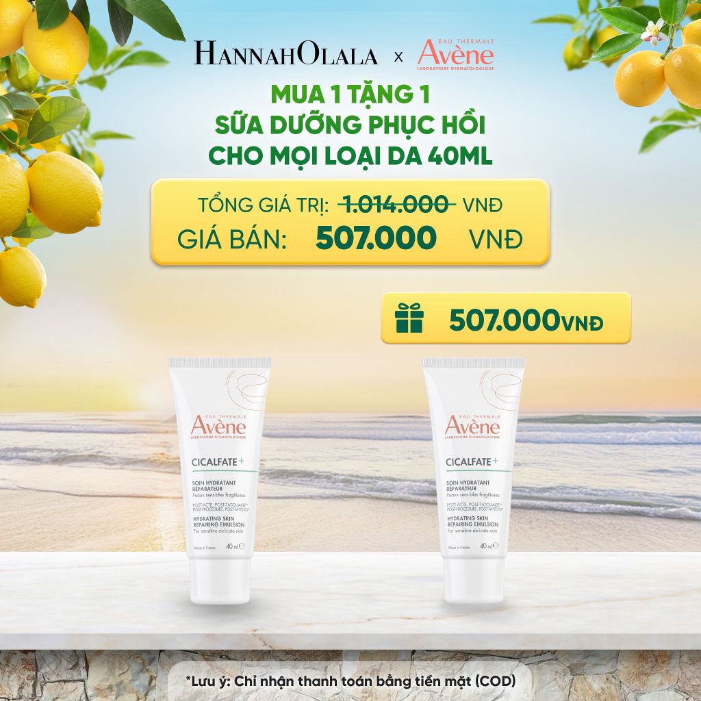  SỮA DƯỠNG PHỤC HỒI CHO MỌI LOẠI DA AVÈNE CICALFATE+ HYDRATING SKIN REPAIRING EMULSION 40ML - A1926 