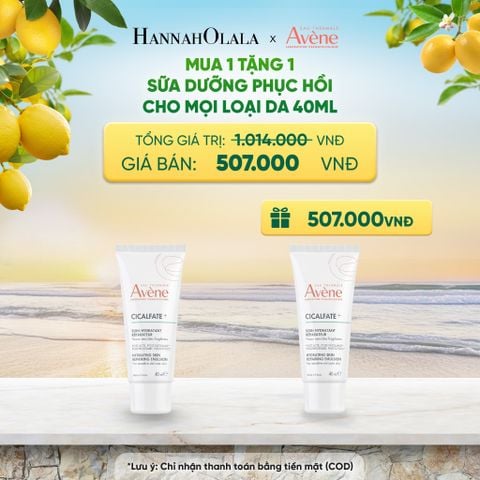  SỮA DƯỠNG PHỤC HỒI CHO MỌI LOẠI DA AVÈNE CICALFATE+ HYDRATING SKIN REPAIRING EMULSION 40ML - A1926 