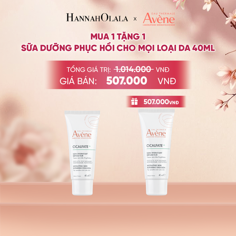  SỮA DƯỠNG PHỤC HỒI CHO MỌI LOẠI DA AVÈNE CICALFATE+ HYDRATING SKIN REPAIRING EMULSION 40ML 