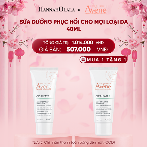  DEAL 9: SỮA DƯỠNG PHỤC HỒI CHO MỌI LOẠI DA AVÈNE CICALFATE+ HYDRATING SKIN REPAIRING EMULSION 40ML 