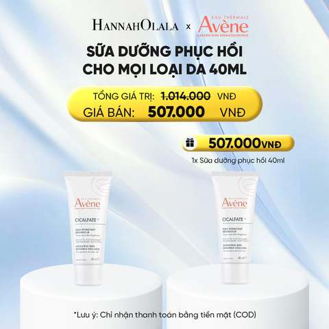  SỮA DƯỠNG PHỤC HỒI CHO MỌI LOẠI DA AVÈNE CICALFATE+ HYDRATING SKIN REPAIRING EMULSION 40ML 
