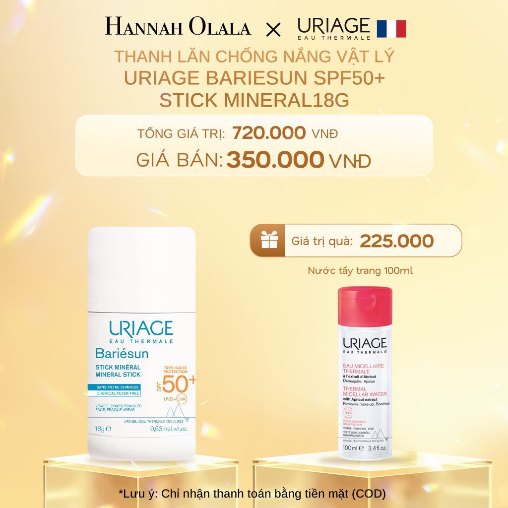  C723_DEAL 7: THANH LĂN CHỐNG NẮNG VẬT LÝ URIAGE BARIESUN SPF50+ STICK MINERAL 18G 
