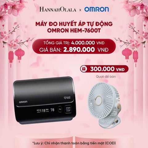  DEAL 3: MÁY ĐO HUYẾT ÁP TỰ ĐỘNG OMRON HEM-7600T 