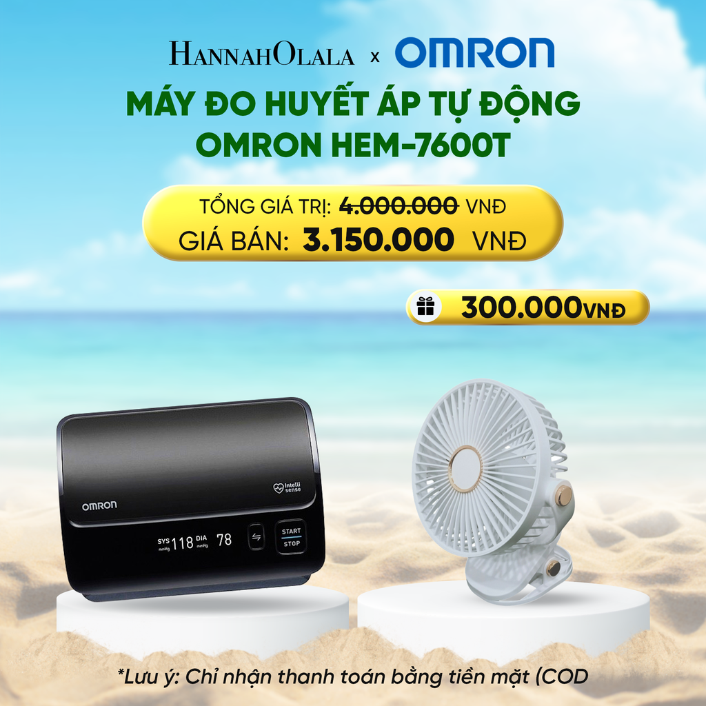  DEAL 3: MÁY ĐO HUYẾT ÁP TỰ ĐỘNG OMRON HEM-7600T 