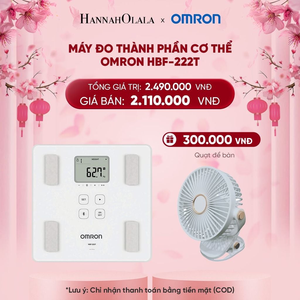  DEAL 8: MÁY ĐO THÀNH PHẦN CƠ THỂ OMRON HBF-222T 