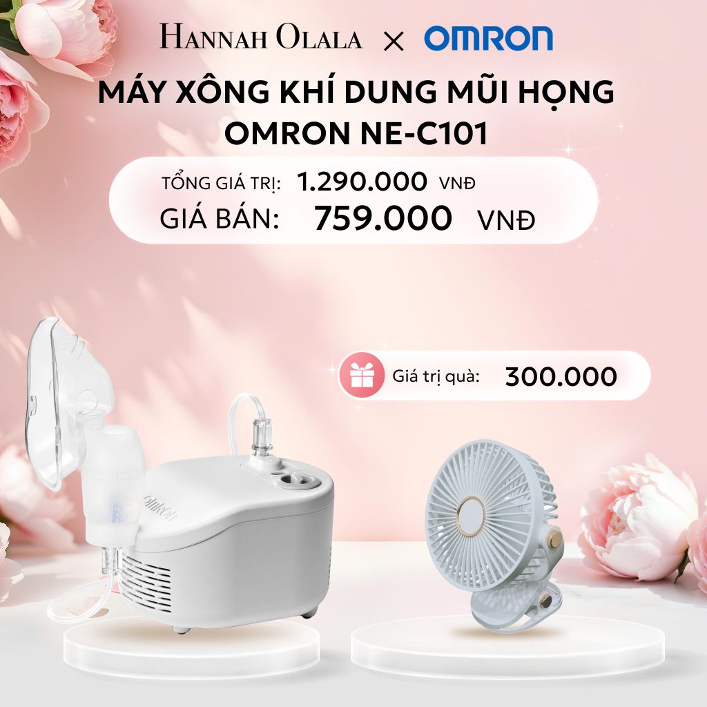  E821: DEAL 9: MÁY XÔNG KHÍ DUNG MŨI HỌNG OMRON NE-C101 