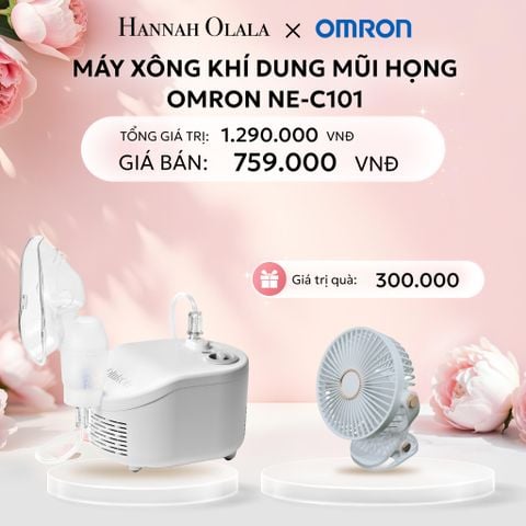  E821: DEAL 9: MÁY XÔNG KHÍ DUNG MŨI HỌNG OMRON NE-C101 
