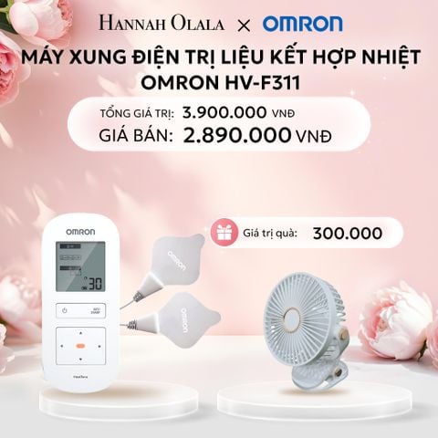  E819: DEAL 7: MÁY XUNG ĐIỆN TRỊ LIỆU KẾT HỢP NHIỆT OMRON HV-F311 