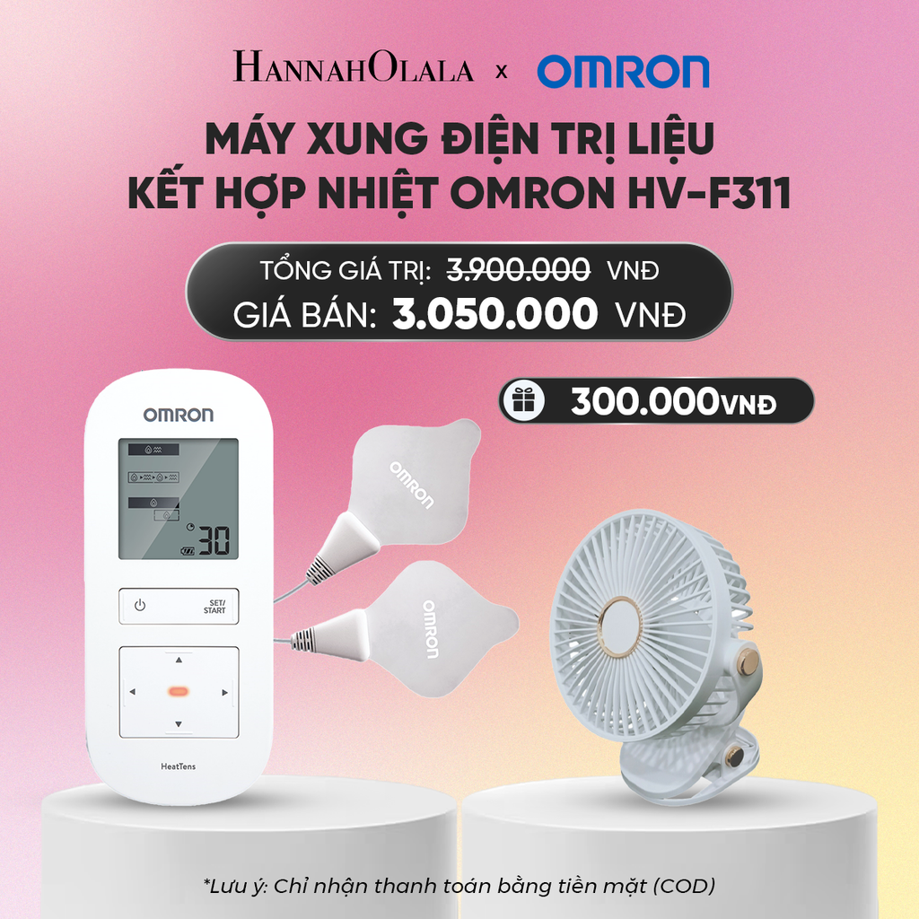  MÁY XUNG ĐIỆN TRỊ LIỆU KẾT HỢP NHIỆT OMRON HV-F311_A833 