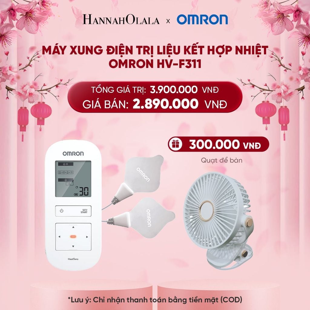  DEAL 5: MÁY XUNG ĐIỆN TRỊ LIỆU KẾT HỢP NHIỆT OMRON HV-F311 