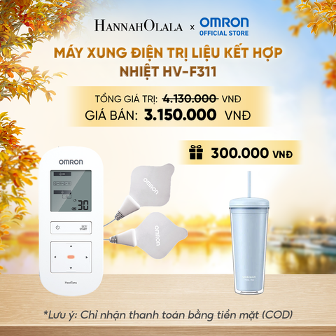  MÁY XUNG ĐIỆN TRỊ LIỆU KẾT HỢP NHIỆT OMRON HV-F311 - E184 