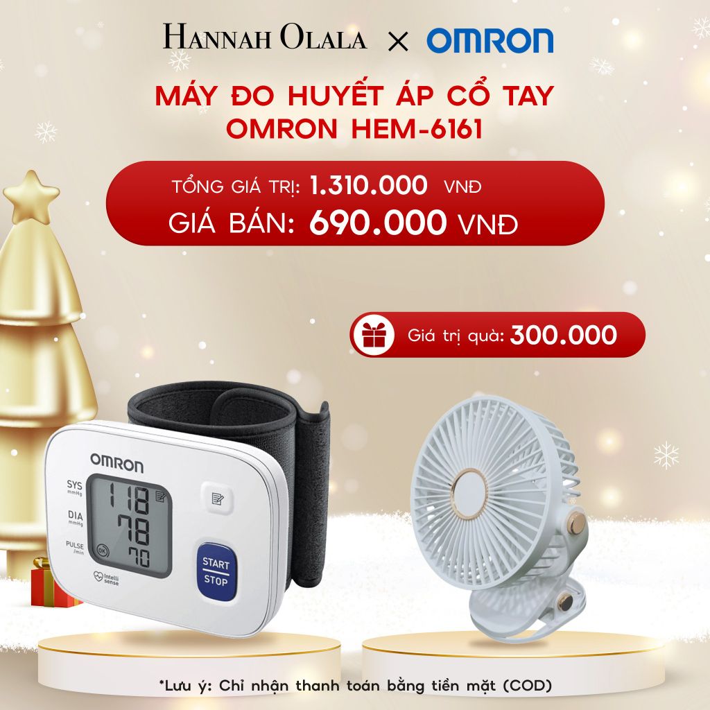  A1826_DEAL 3: MÁY ĐO HUYẾT ÁP CỔ TAY OMRON HEM-6161 